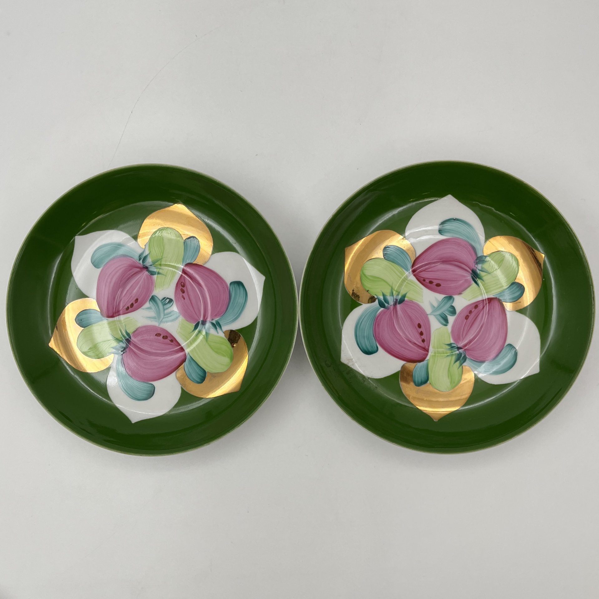 Пара блюдец "Клубника"