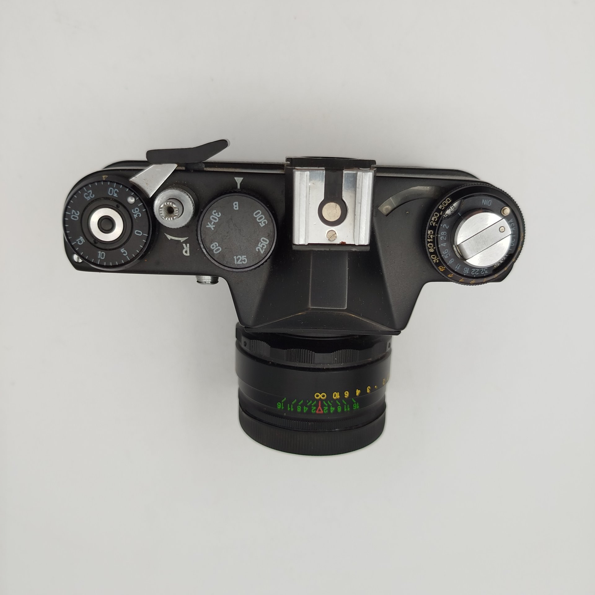 Фотоаппарат "Зенит-ЕТ" c объективом "Гелиос-44-2" в оригинальном кофре, металл, пластик, стекло, кожа, Белорусское оптико-механическое объединение (БелОМО), СССР, 1983 г.