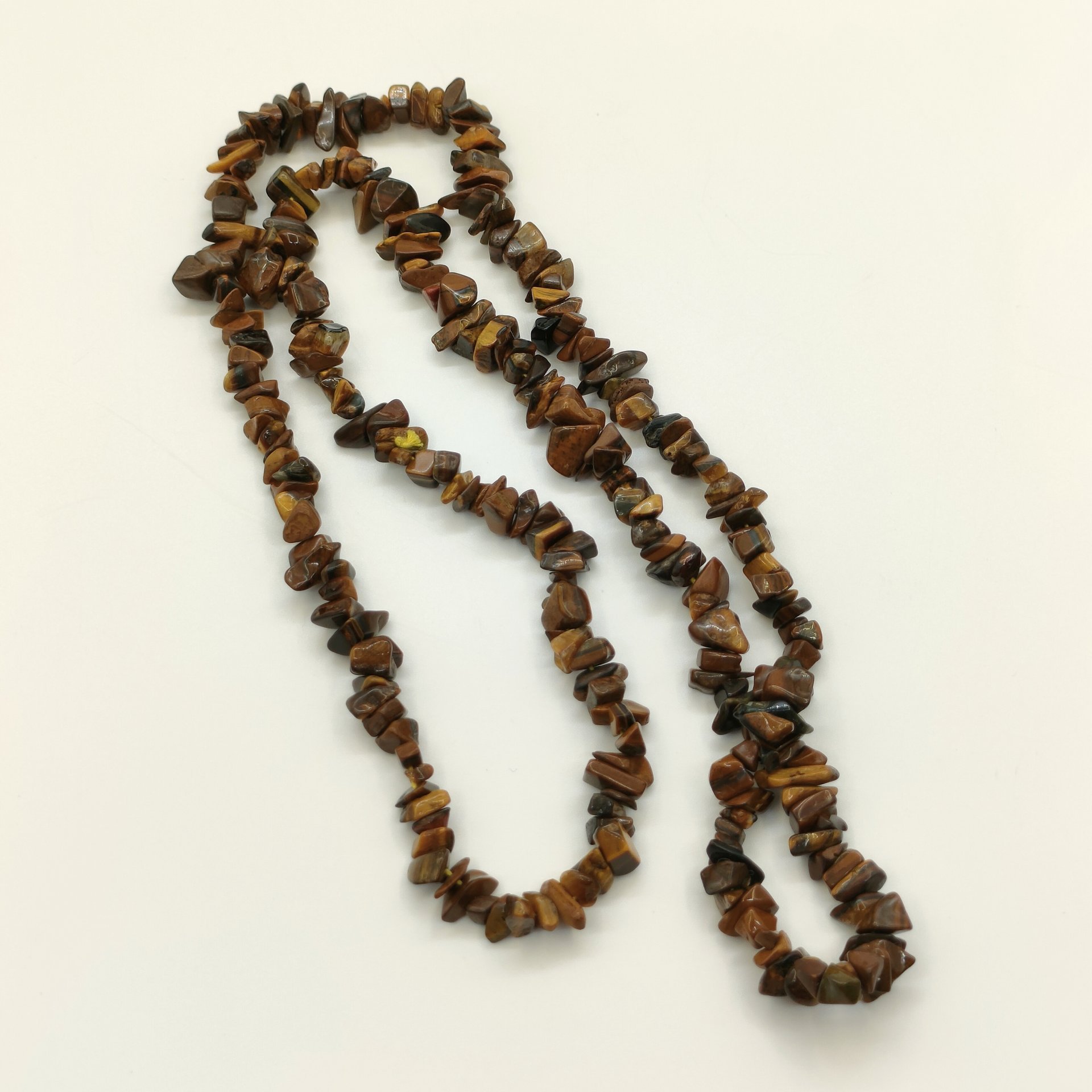 Бусы с бусинами различной формы, тигровый глаз, Россия, 1980-2000 гг.