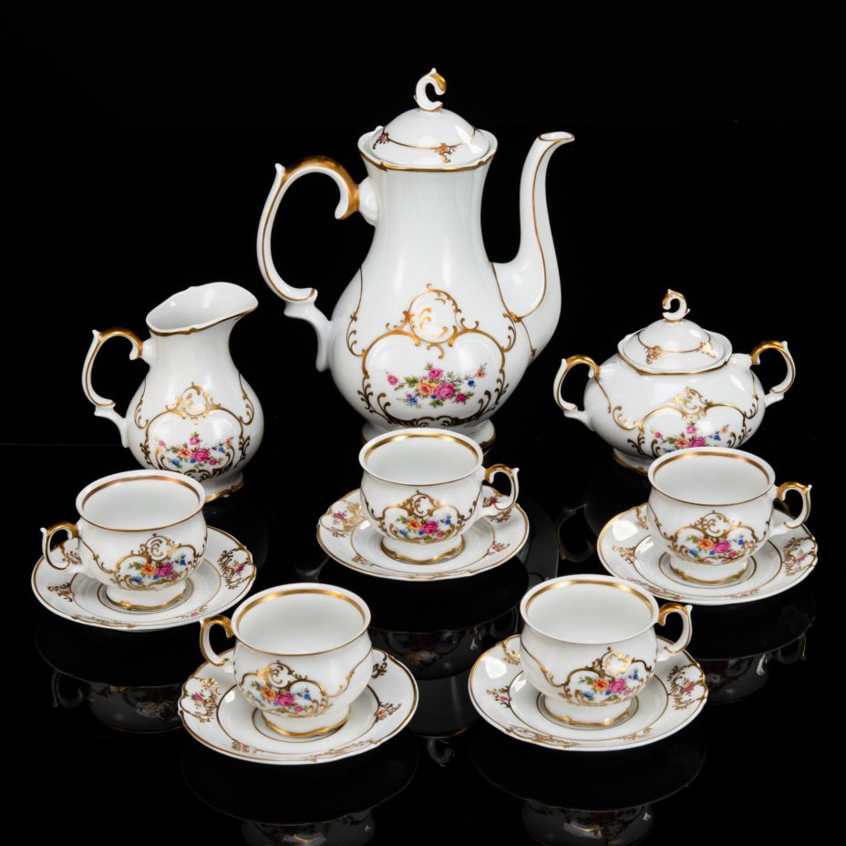 Чайно-кофейный сервиз "Justyna" на 5 персон (13 предметов), Porcelana Bogucice