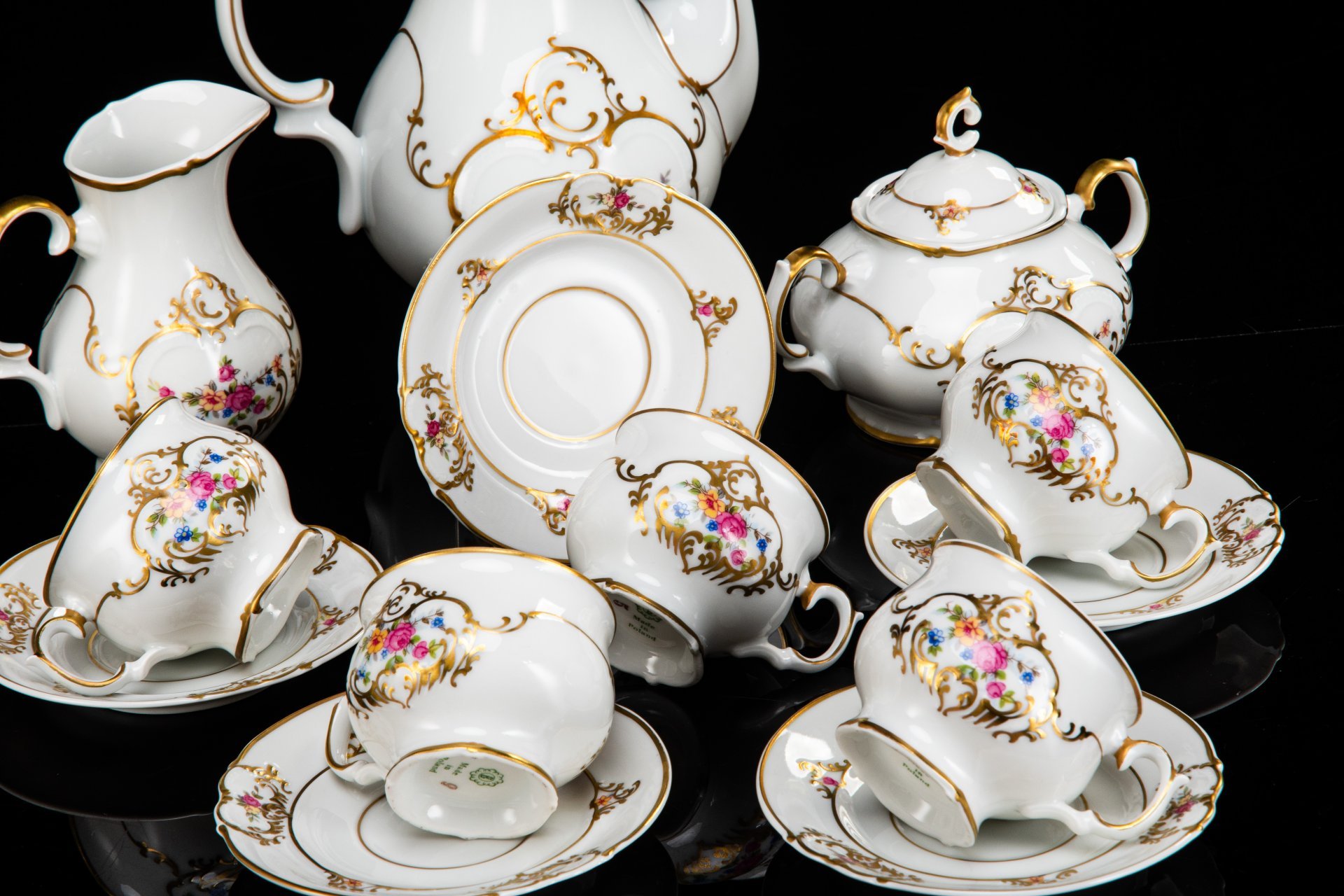 Чайно-кофейный сервиз "Justyna" на 5 персон (13 предметов), Porcelana Bogucice