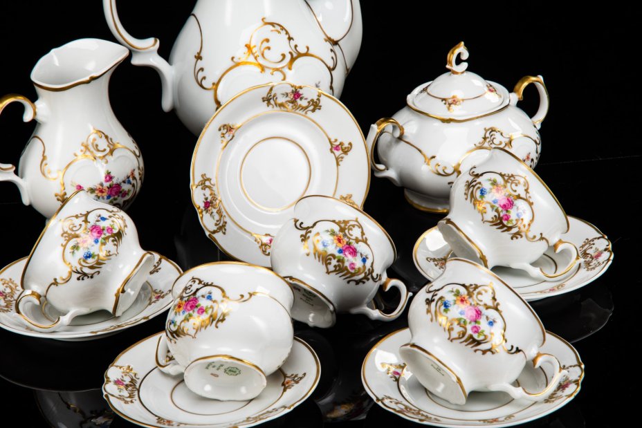 Чайно-кофейный сервиз "Justyna" на 5 персон (13 предметов), Porcelana Bogucice