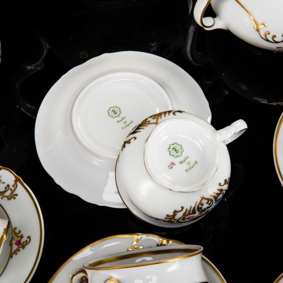 Чайно-кофейный сервиз "Justyna" на 5 персон (13 предметов), Porcelana Bogucice