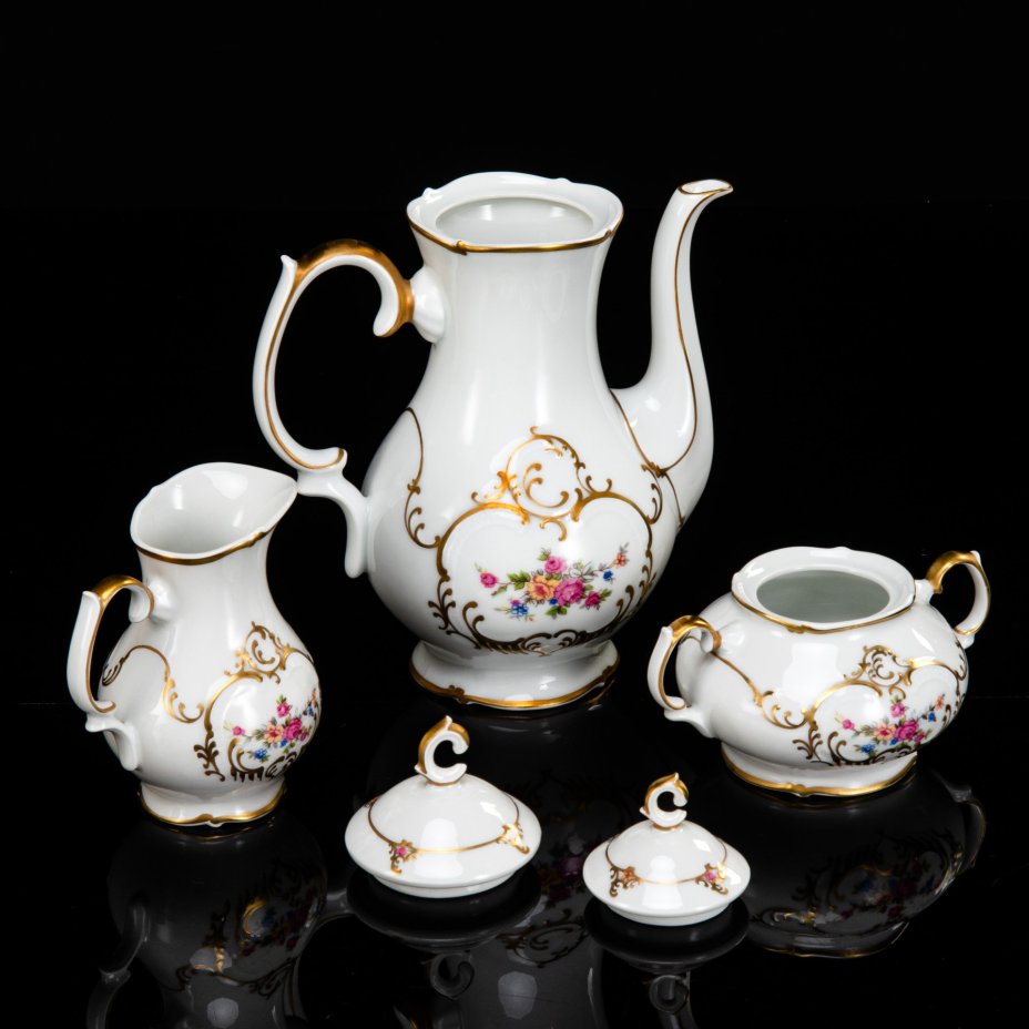 Чайно-кофейный сервиз "Justyna" на 5 персон (13 предметов), Porcelana Bogucice