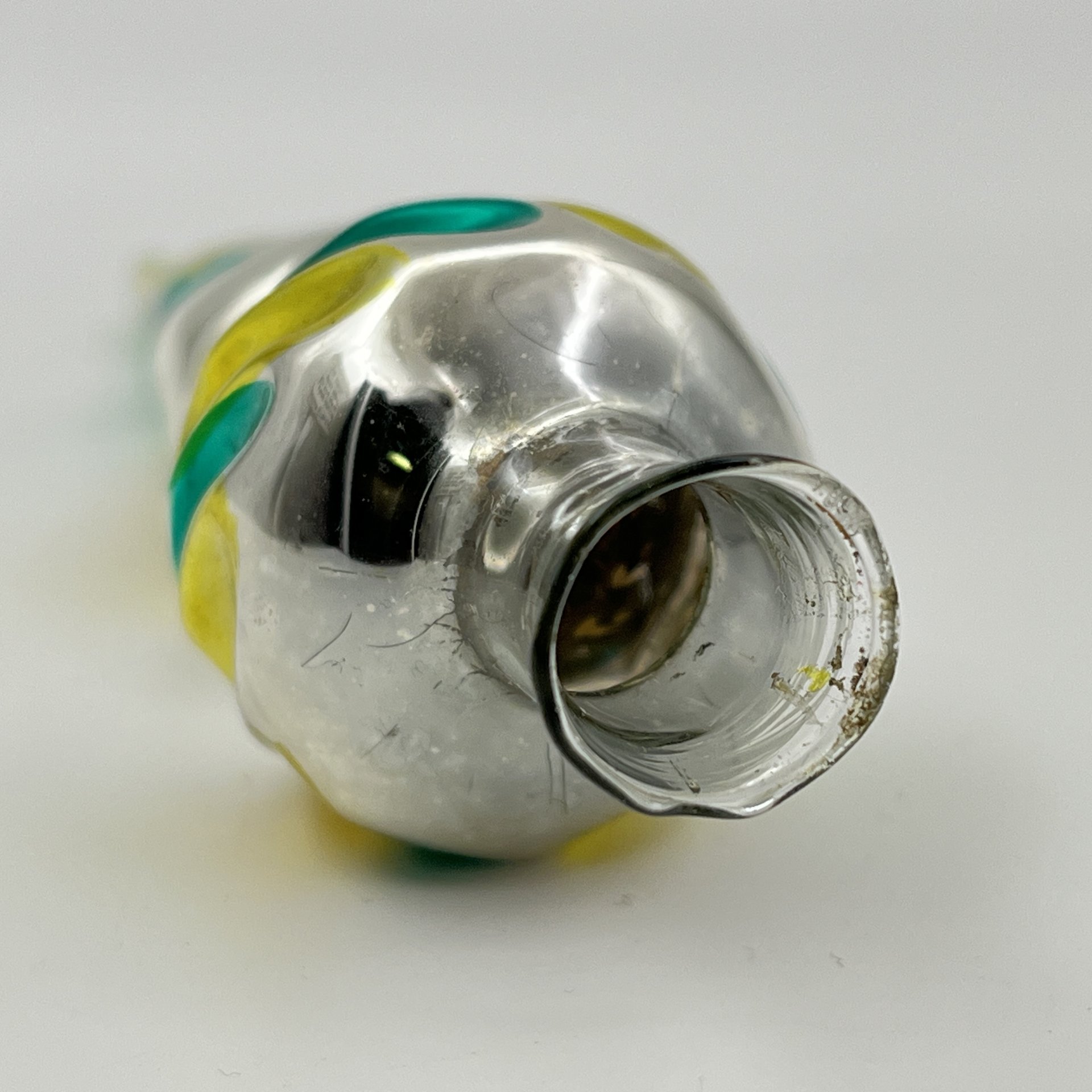 Ёлочная игрушка (навершие) "Пика", стекло, СССР, 1970-1990 гг.