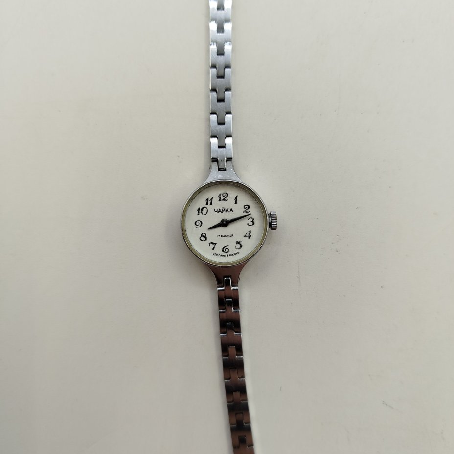 Часы наручные женские "Чайка", металл, стекло, Угличский часовой завод «Чайка», Россия, 1991-2010 гг.