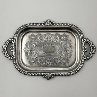 Мелочница (подставка для ключей) в форме подноса с растительным декором