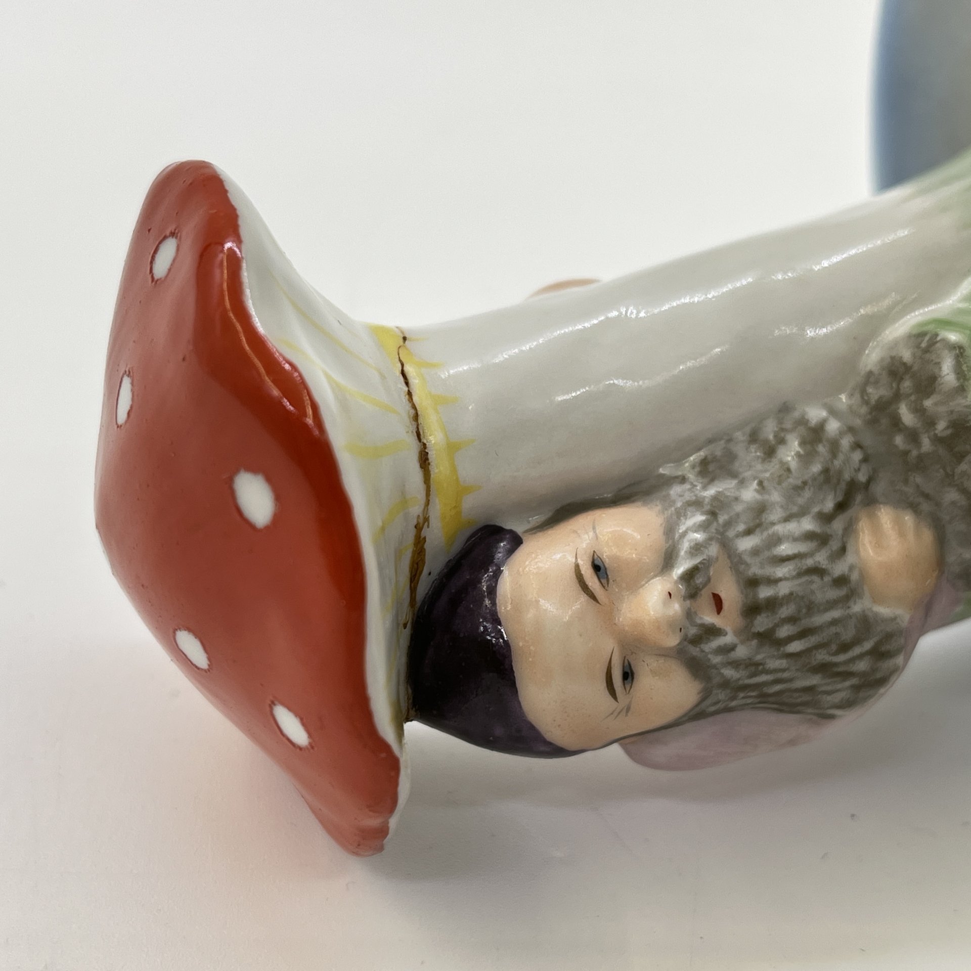 Набор для специй "Гном под мухомором", фарфор, роспись, СССР, 1980-1990 гг.