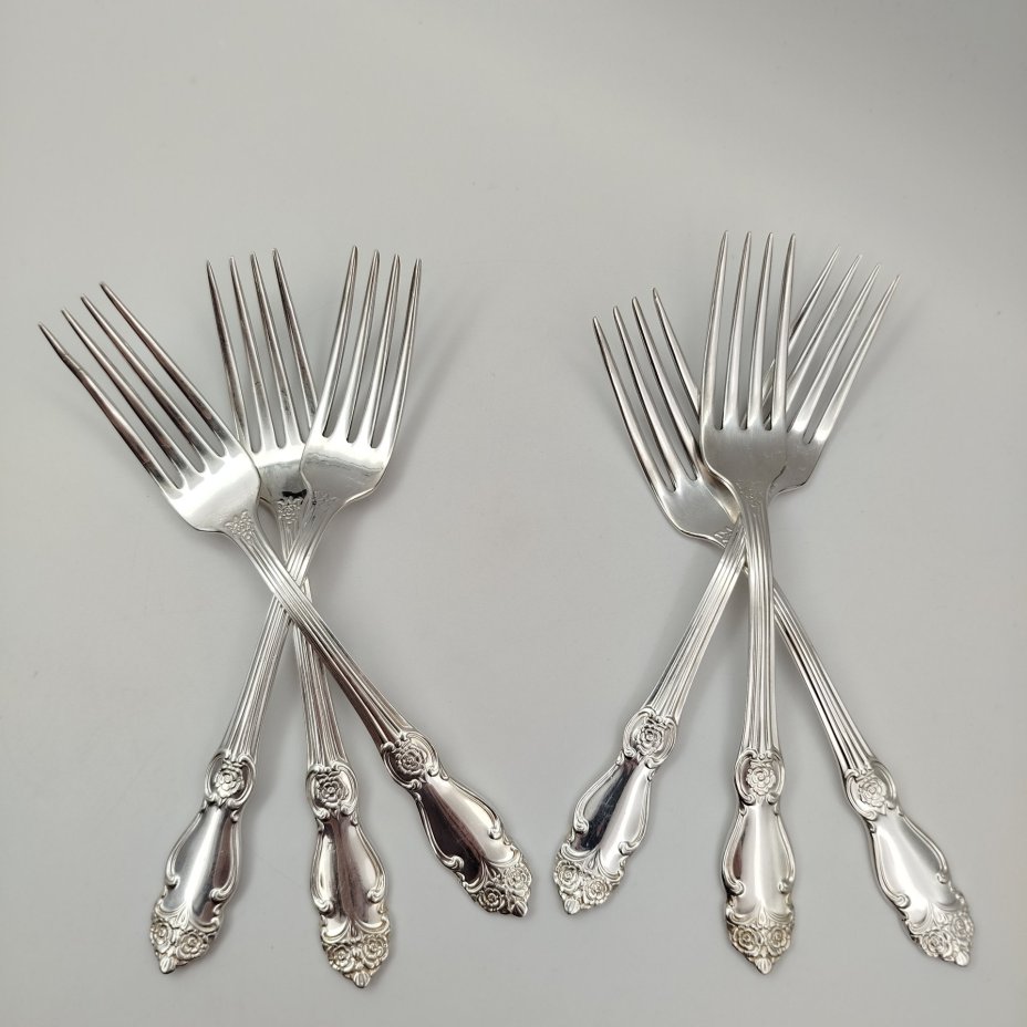 Набор из 6-ти вилок с растительным декором