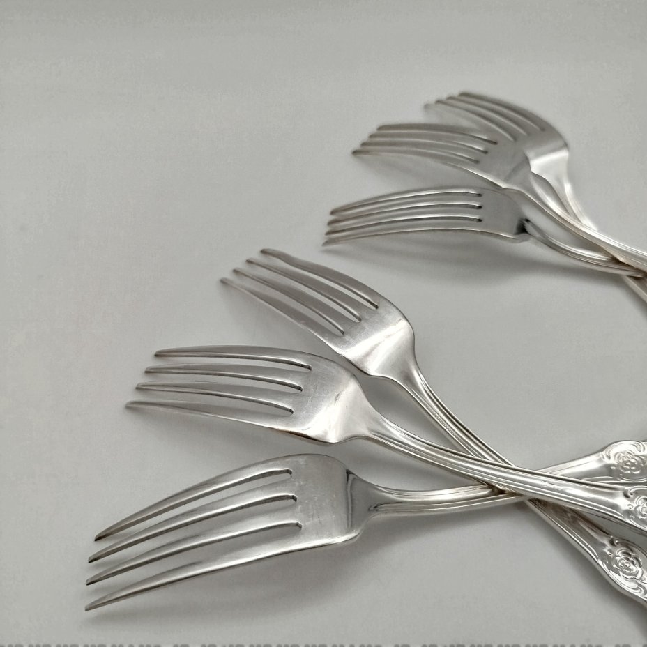 Набор из 6-ти вилок с растительным декором