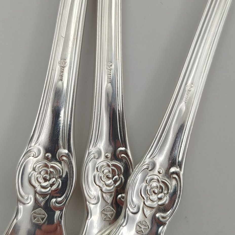 Набор из 6-ти вилок с растительным декором