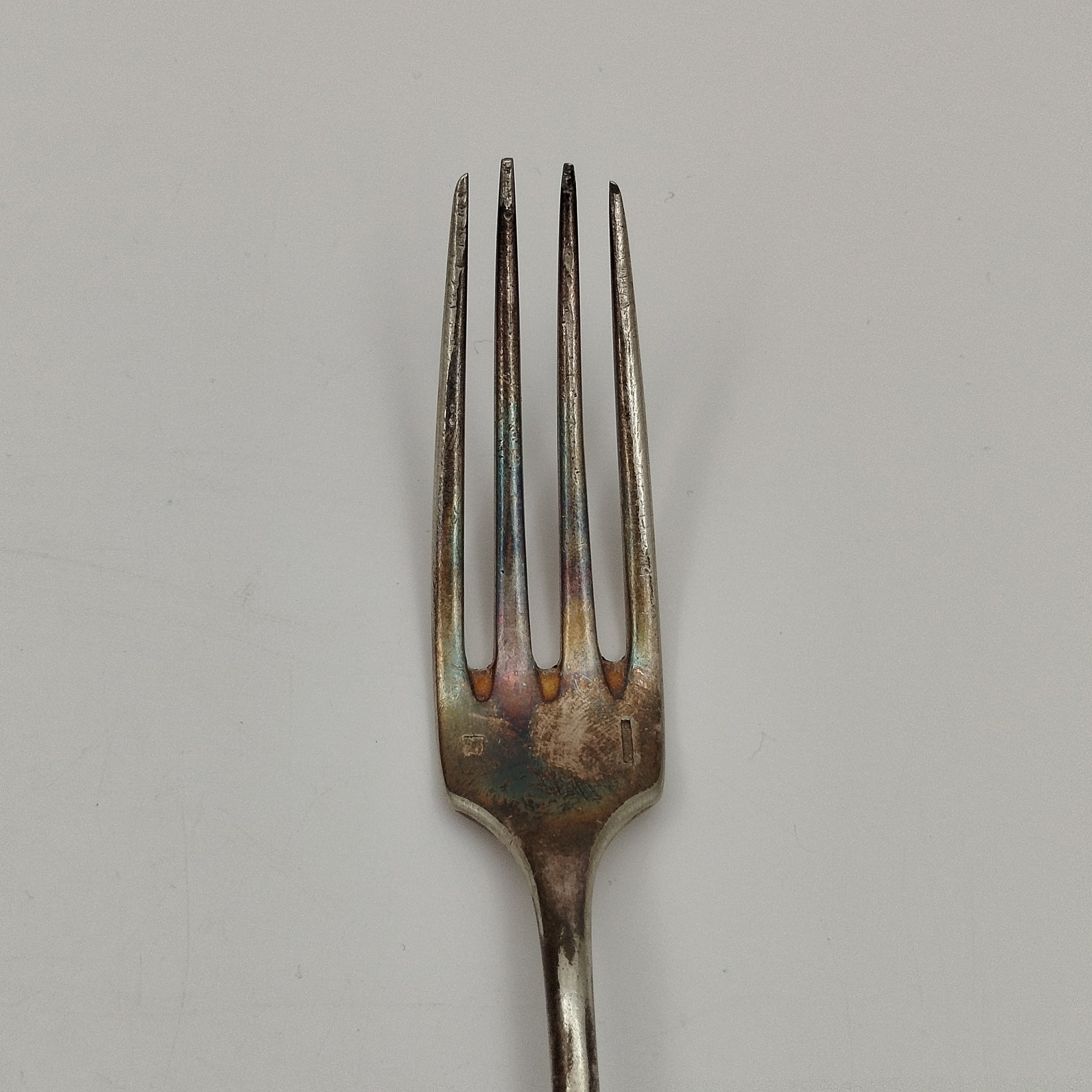Вилка обеденная, латунь, серебрение, Christofle, Франция, 1890-1910 гг., Christofle