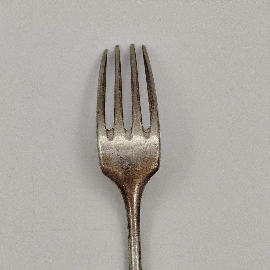 Вилка обеденная, латунь, серебрение, Christofle, Франция, 1890-1910 гг., Christofle