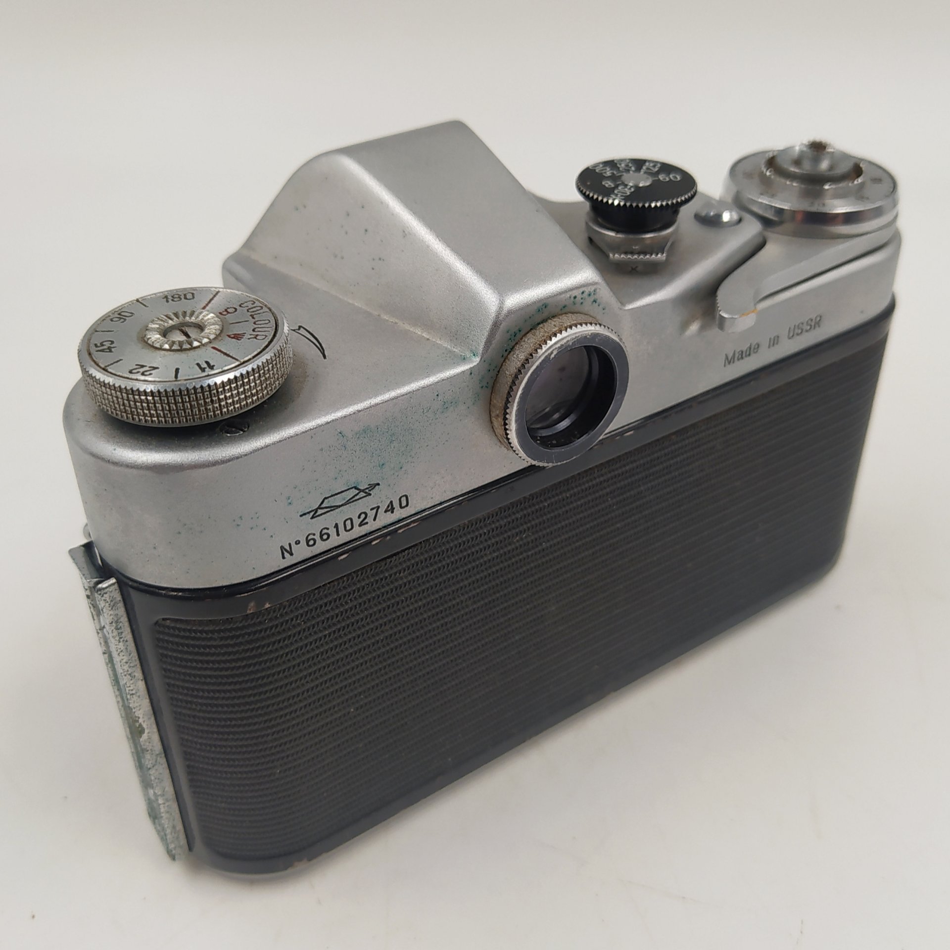 Фотоаппарат "Зенит-3М" с объективом "Индустар-50" в оригинальном кофре, металл, стекло, пластик, кожа, Красногорский механический завод (КМЗ), СССР, 1966 г.