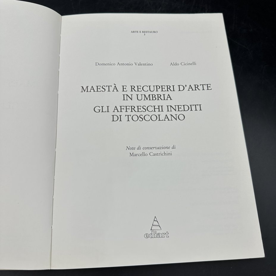 Альбом "Maesta e recuperi d'arte in umbria. Gli Affreschi Inediti di Toscolano" (на итальянском)