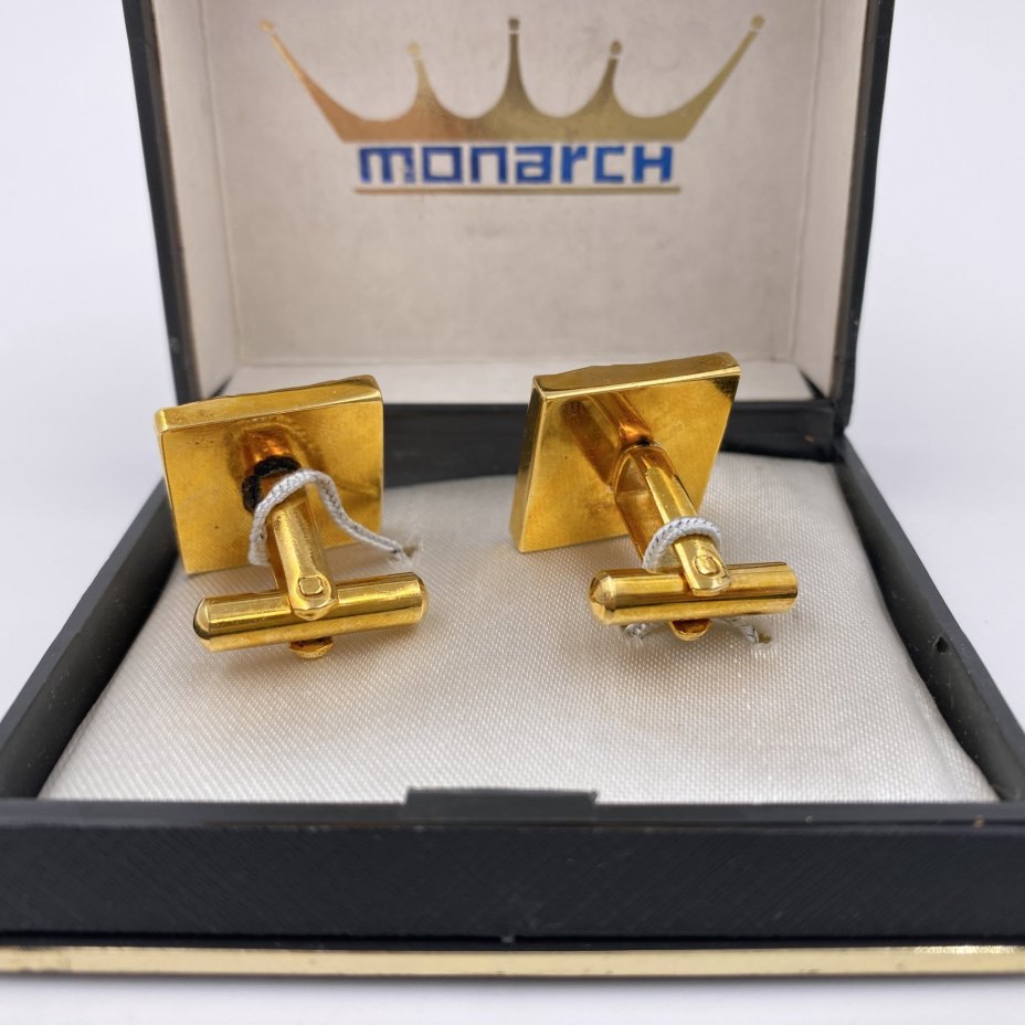 Запонки  квадратной формы в оригинальной коробке, Monarch (Монарх)
