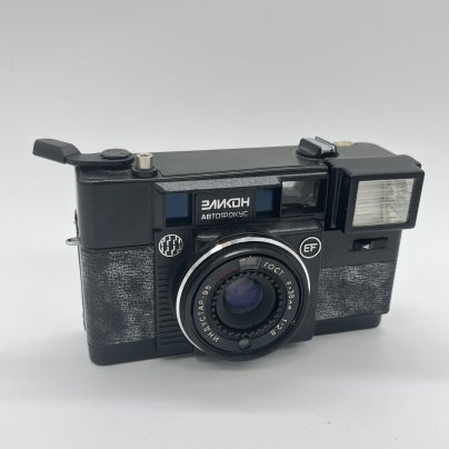 Фотоаппарат "Эликон автофокус" (не  работает), пластик, стекло, Минский механический завод им. С.И. Вавилова  (БелОМО), СССР, 1991 г.