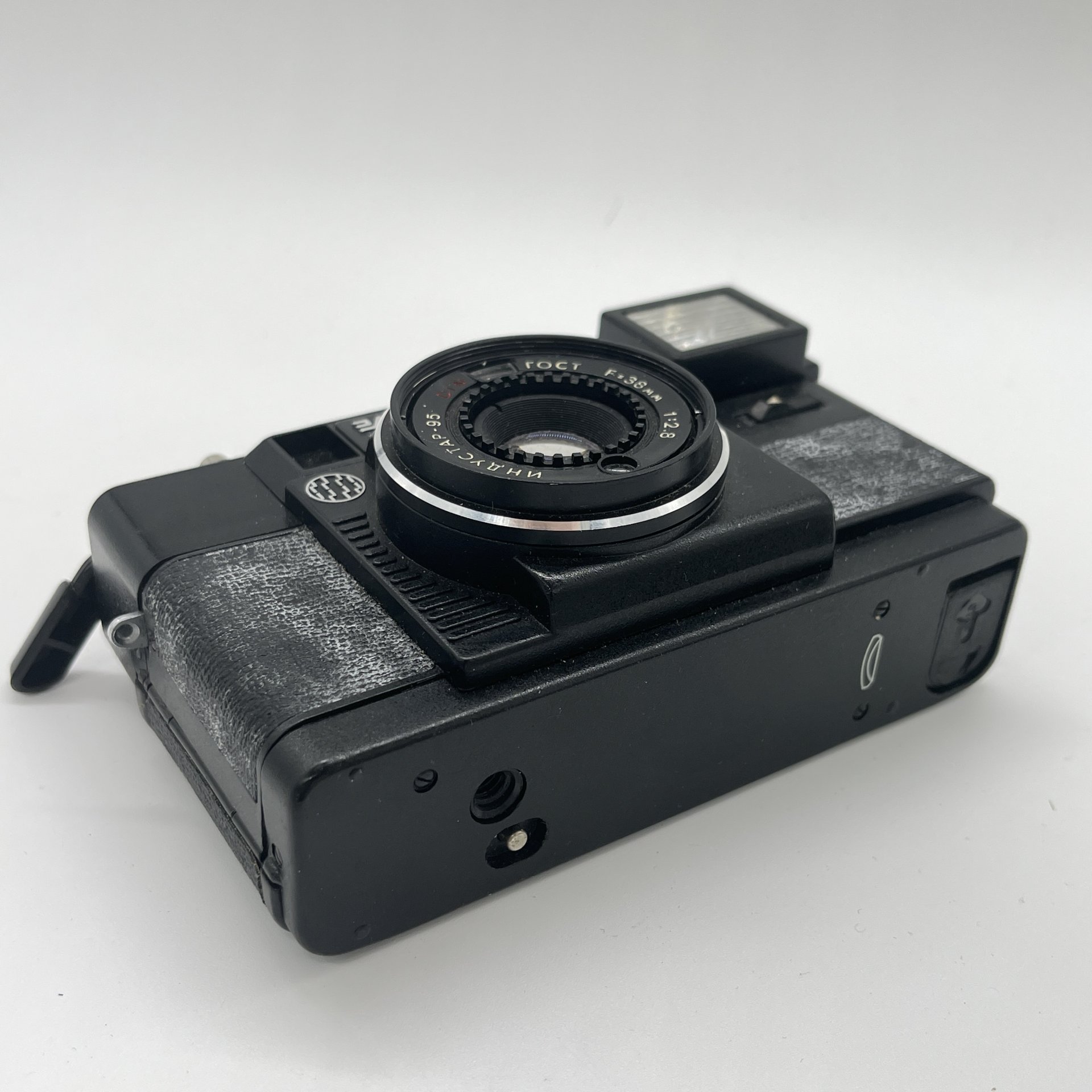 Фотоаппарат "Эликон автофокус" (не  работает), пластик, стекло, Минский механический завод им. С.И. Вавилова  (БелОМО), СССР, 1991 г.