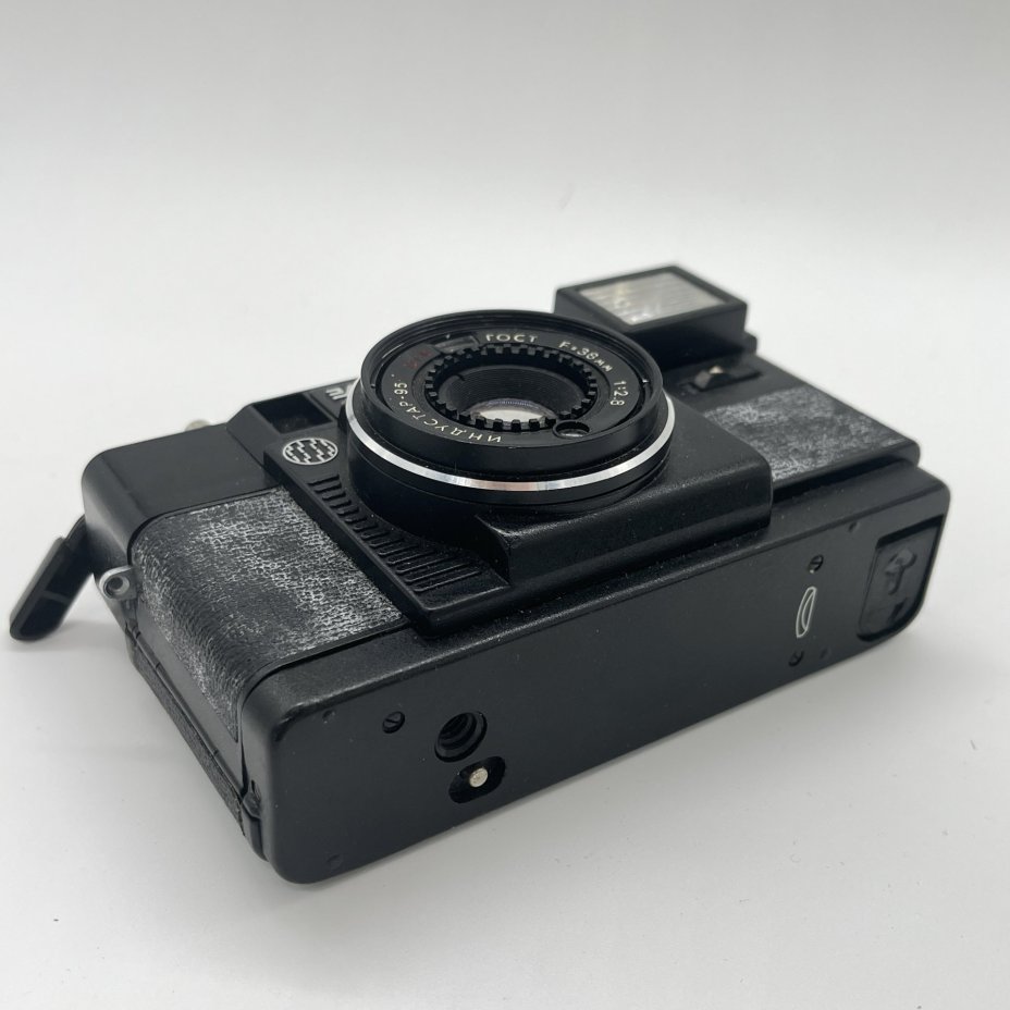 Фотоаппарат "Эликон автофокус" (не  работает), пластик, стекло, Минский механический завод им. С.И. Вавилова  (БелОМО), СССР, 1991 г.