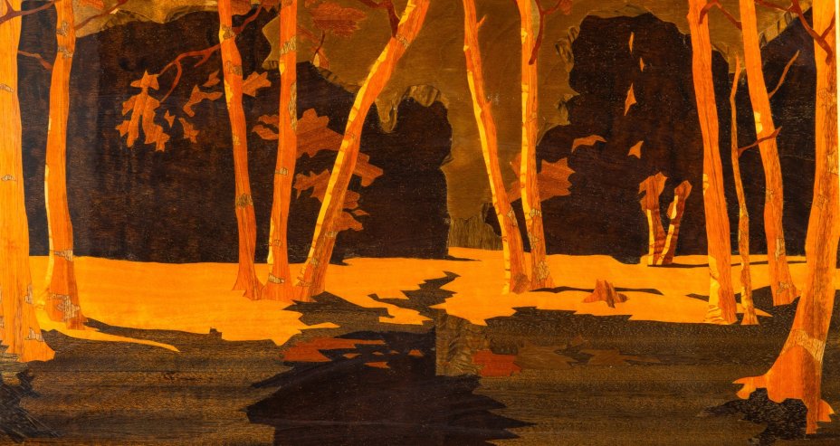 Настенное панно "Березовая роща" по картине Архипа Куинджи