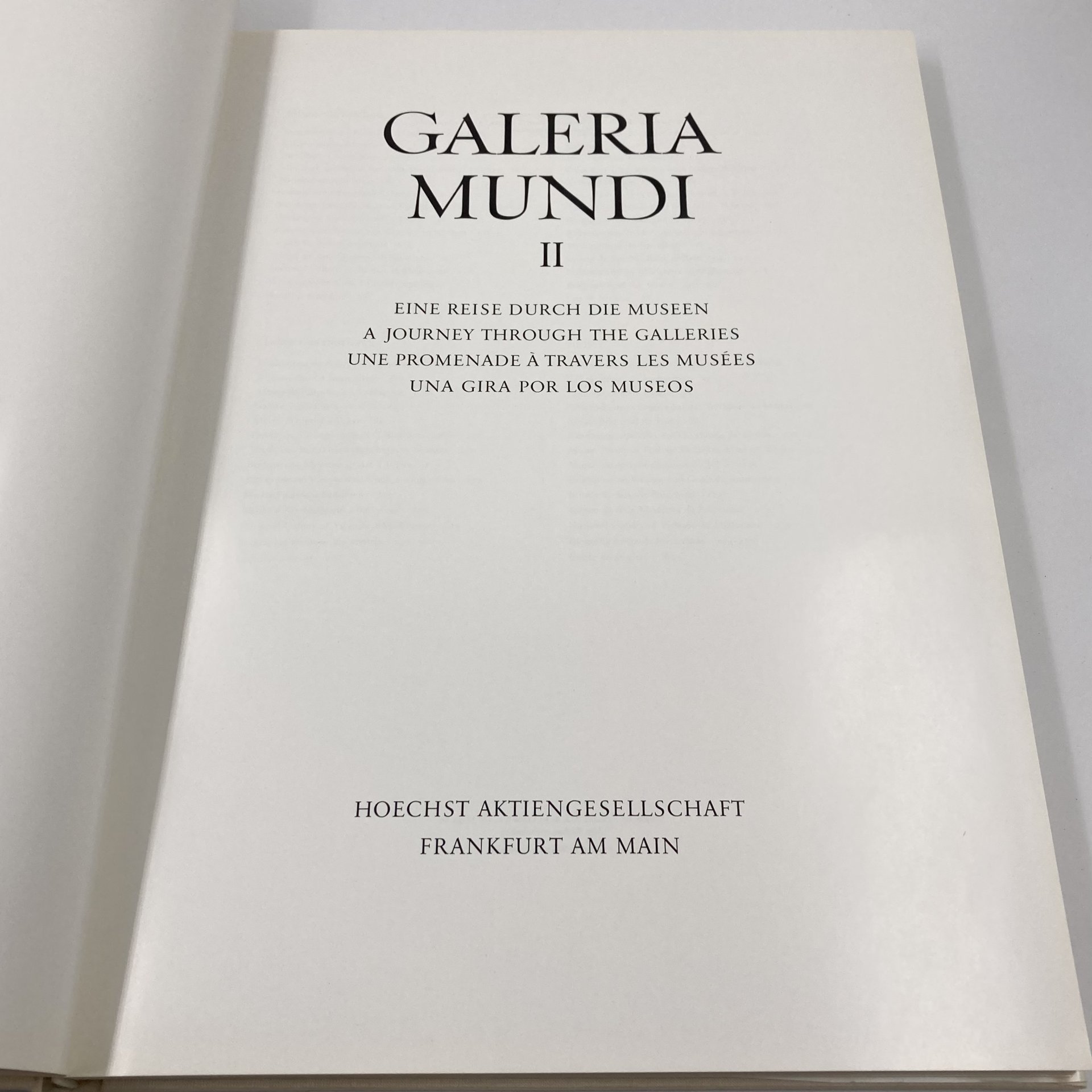 Альбом/каталог "Galeria Mundi II" (языки: немецкий, английский, французский, испанский), бумага, печать