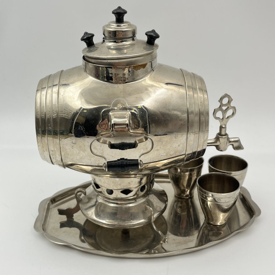 Штоф для крепких напитков в виде самовара "Москва 80"