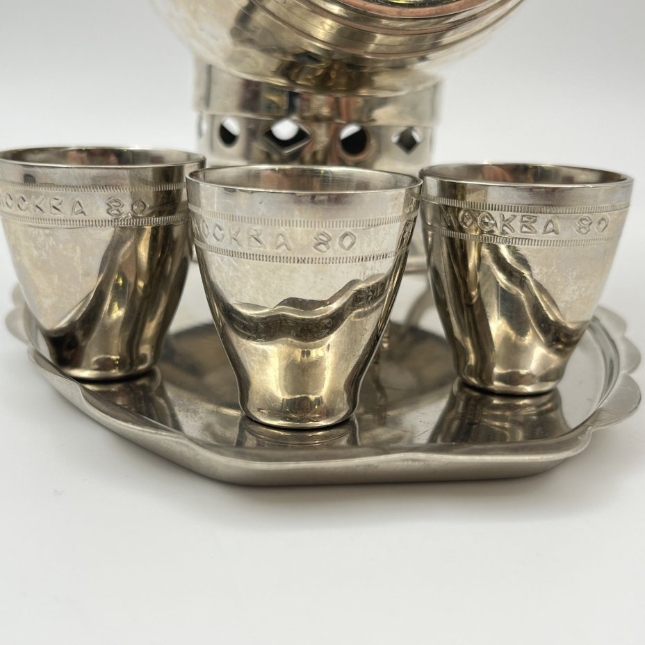 Штоф для крепких напитков в виде самовара "Москва 80"