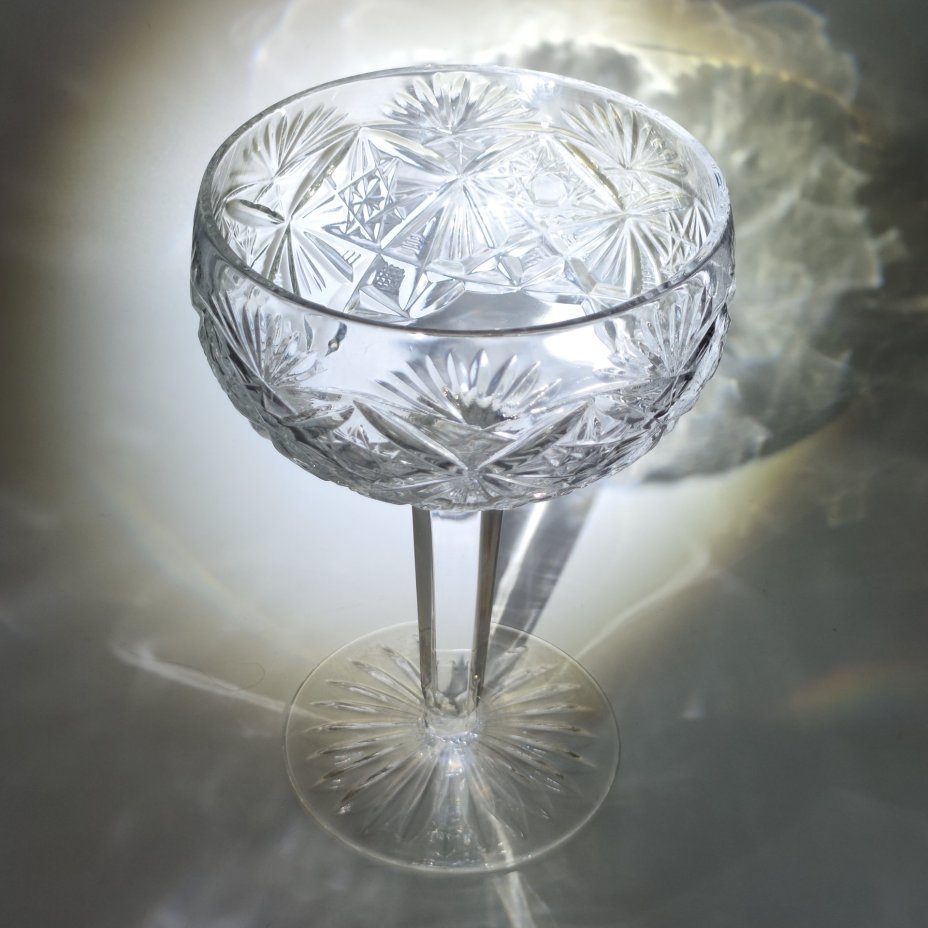 Креманка (шампанница) с резным геометрическим декором