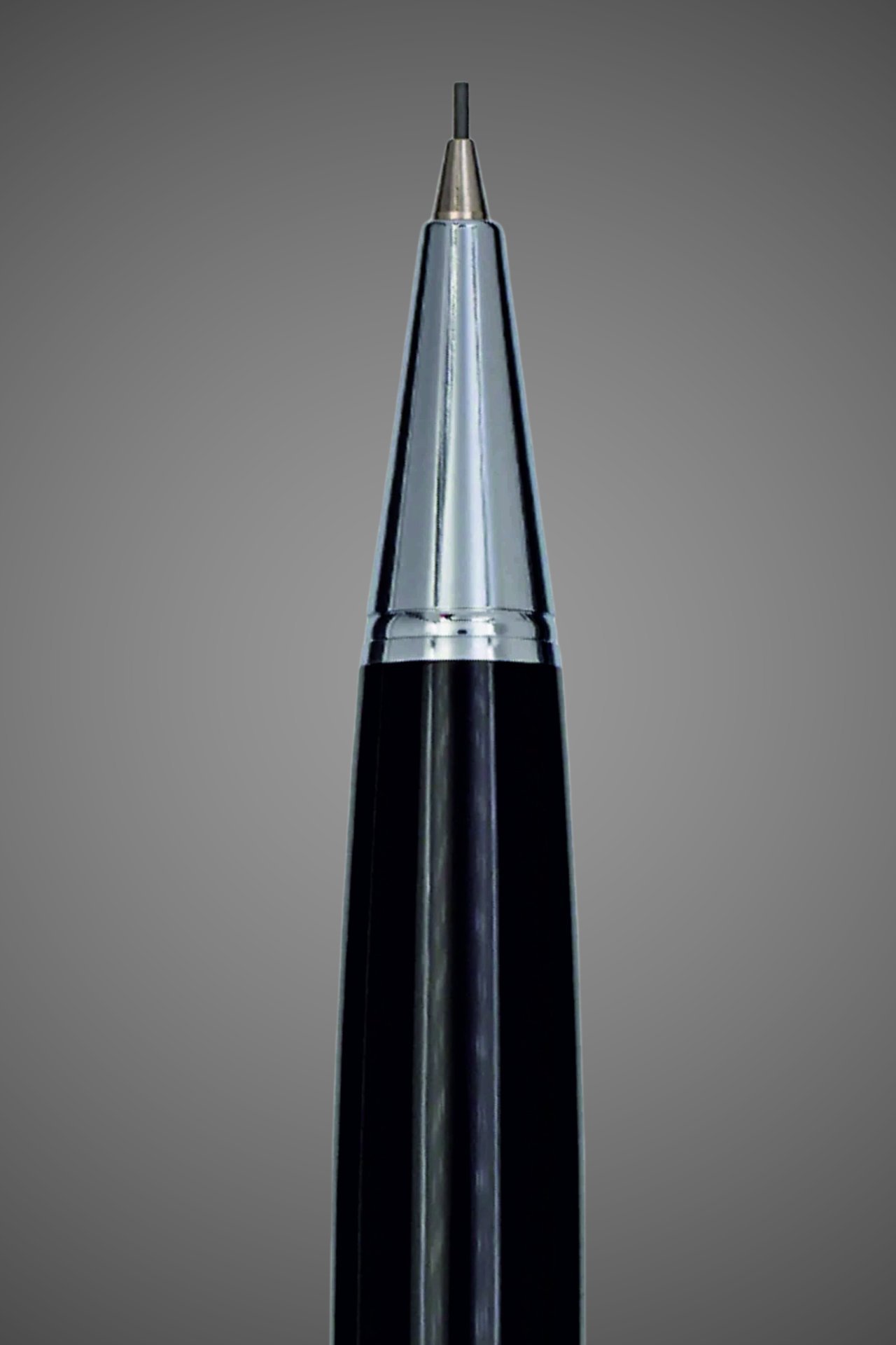 Механический карандаш Aurora Talentum Resina Black CT, в подарочной коробке, Лаки и смолы: смола, хром