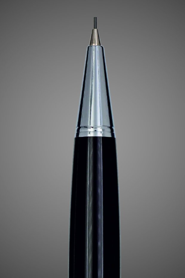Механический карандаш Aurora Talentum Resina Black CT, в подарочной коробке, Лаки и смолы: смола, хром