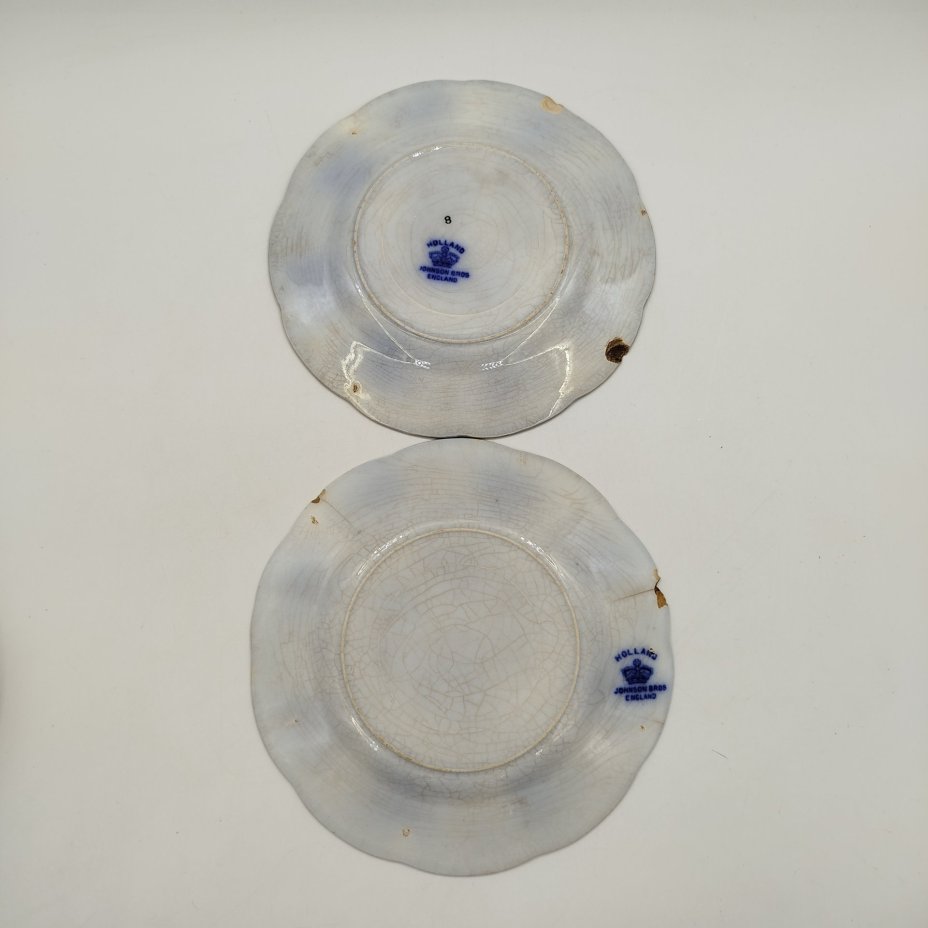 Набор из двух десертных тарелок "Луковый узор", Johnson Bros England