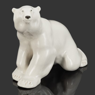 Статуэтка "Белый медведь" (большая), скульптор Б.Я. Воробьев