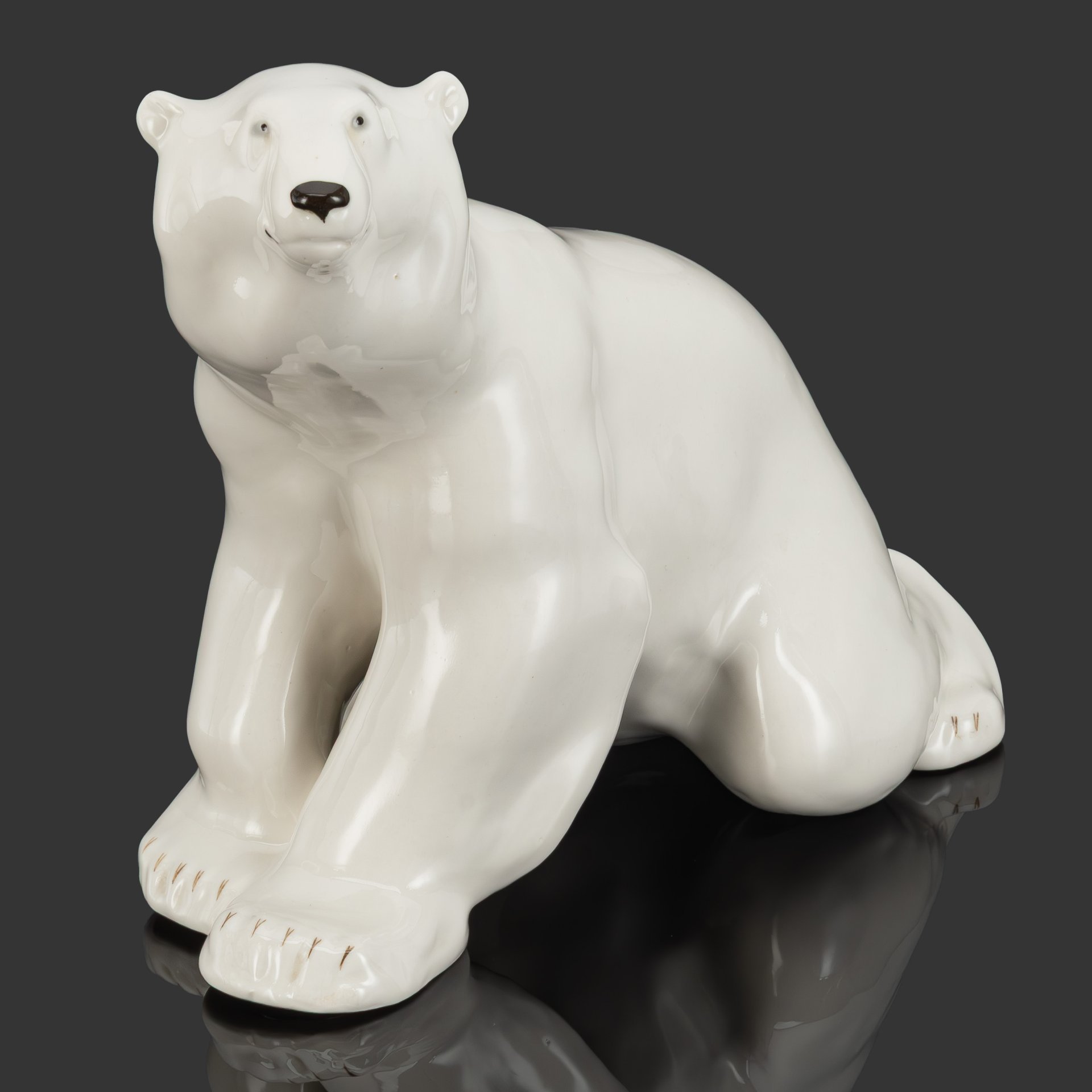 Статуэтка "Белый медведь" (большая), скульптор Б.Я. Воробьев
