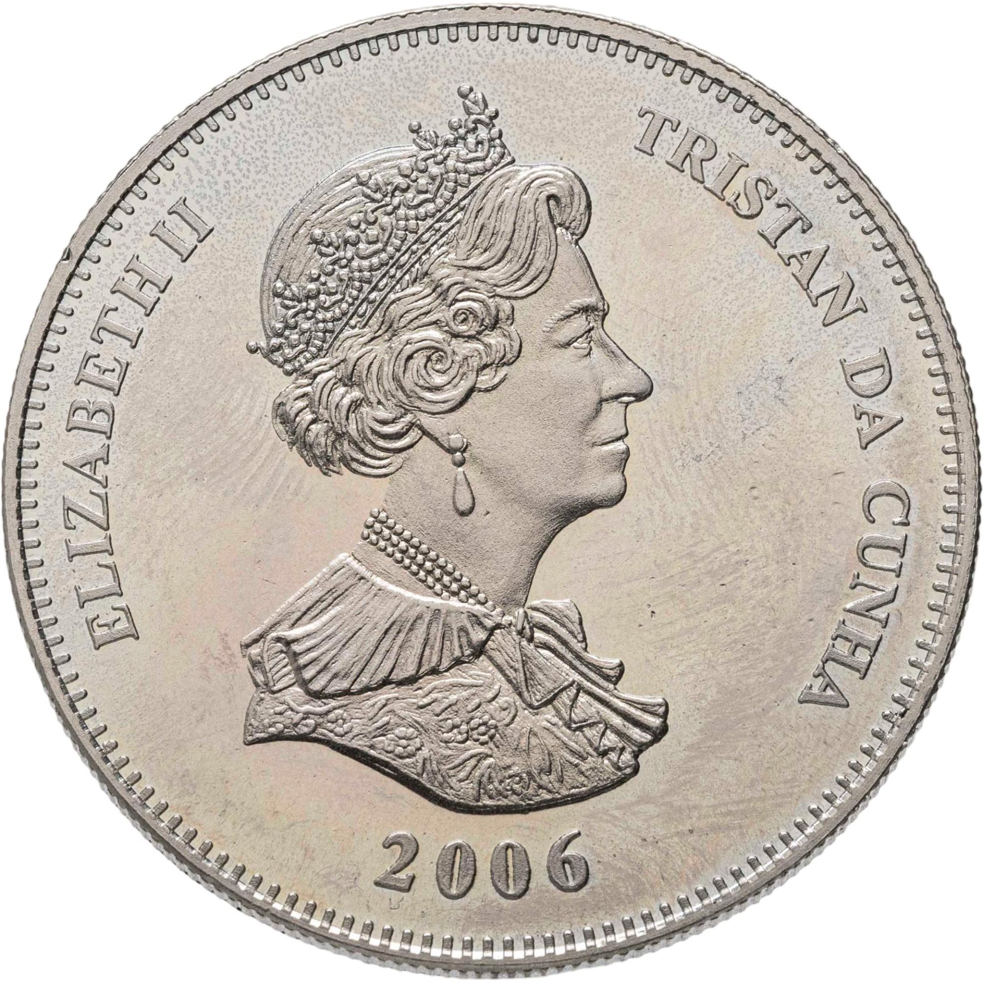 Тристан-да-Кунья 1 крона (crown) 2006 Корабли-приватиры Южной Атлантики - "Chasseur"