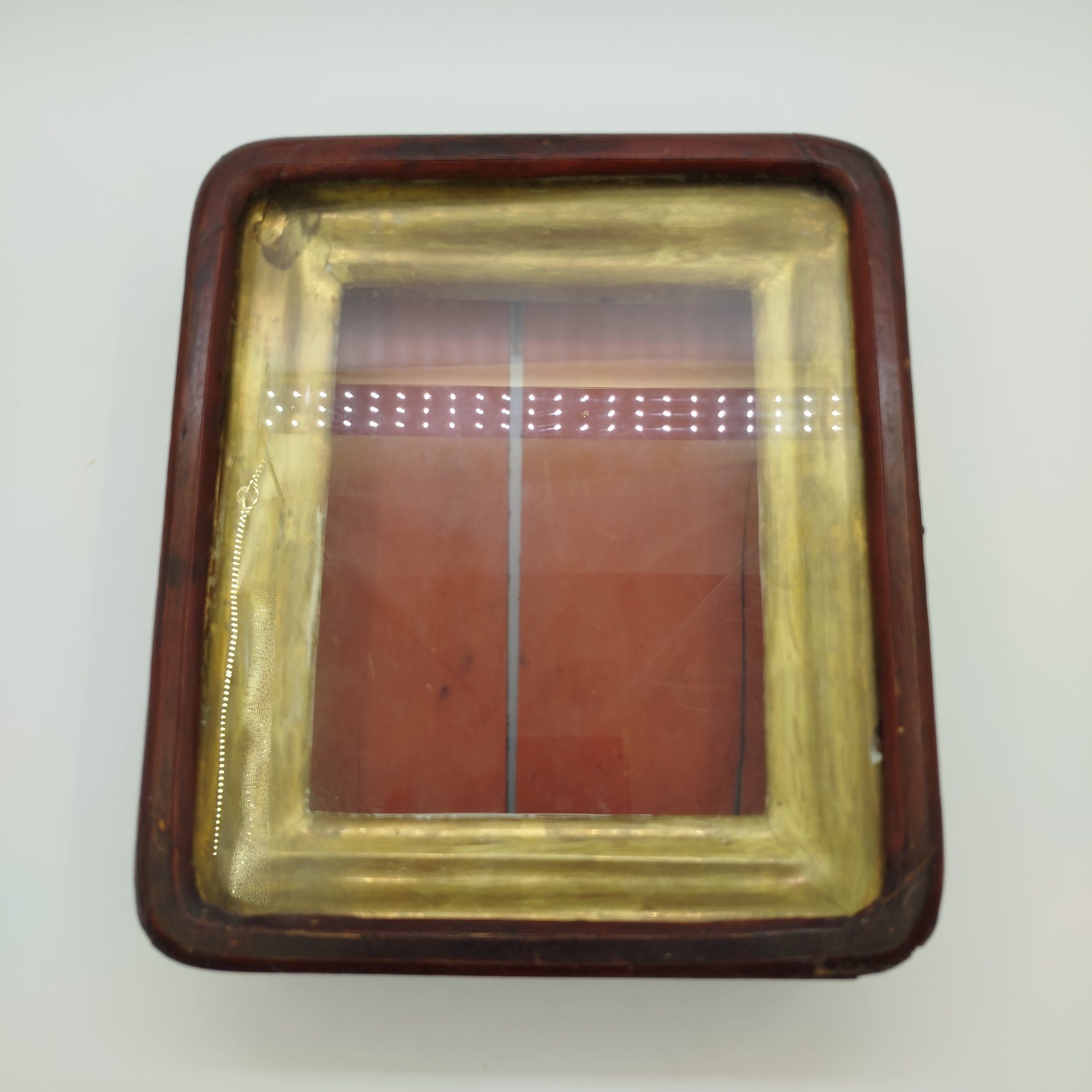 Киот, дерево, шпон, стекло, золочение, Российская империя, 1890-1917 гг.