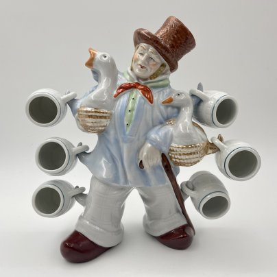 Штоф "Продавец гусей", VEB Porzellanfiguren Lippelsdorf (Липпельсдорф)