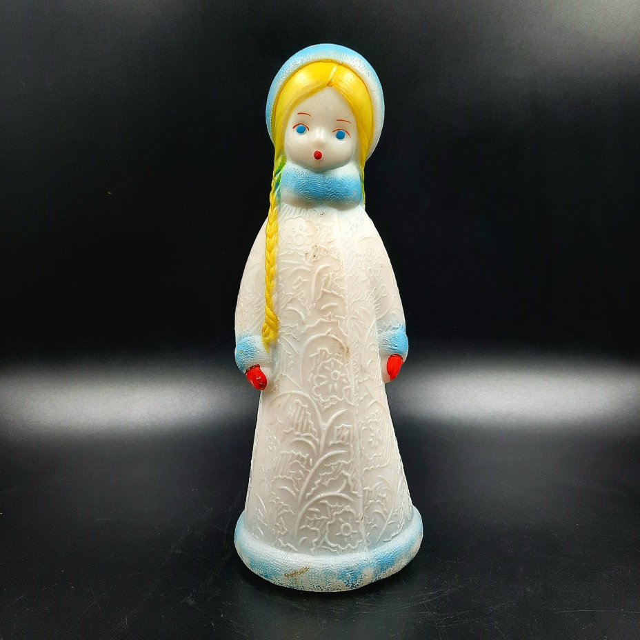 Игрушка под ёлку "Снегурочка", пластик, роспись, СССР, 1970-1990 гг.