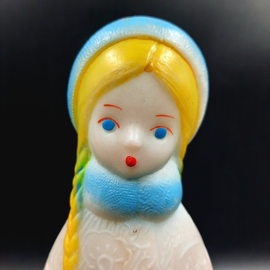Игрушка под ёлку "Снегурочка", пластик, роспись, СССР, 1970-1990 гг.