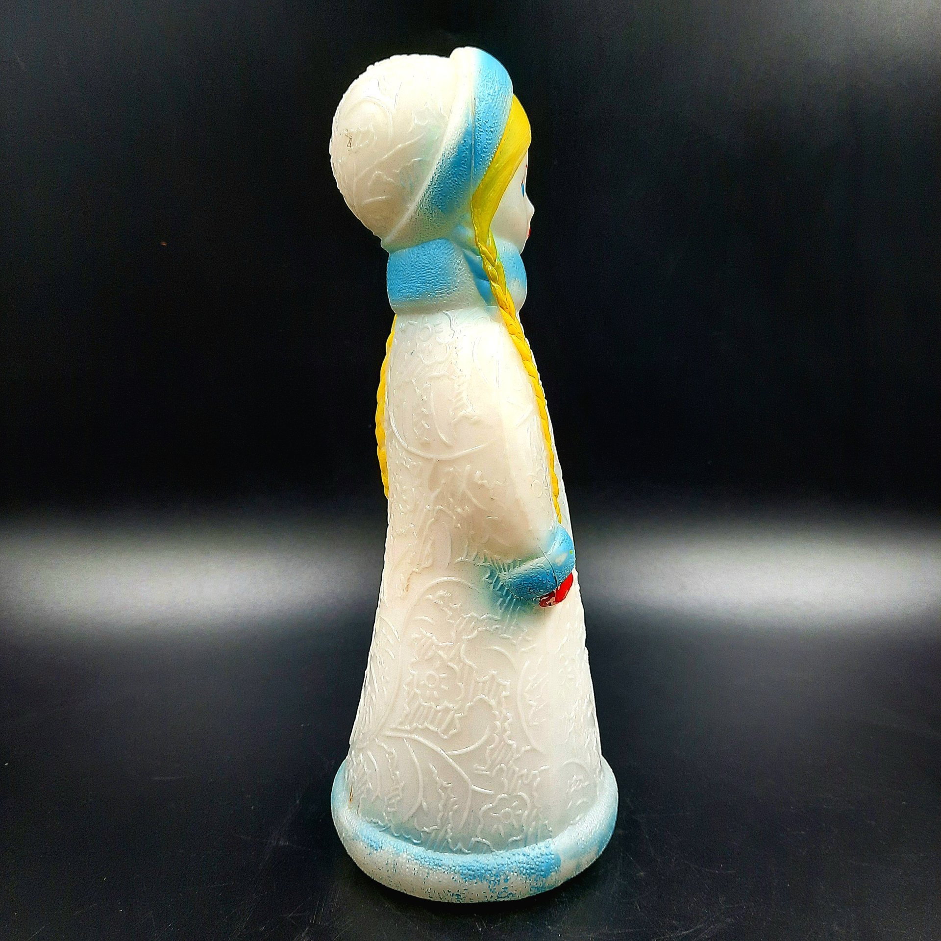 Игрушка под ёлку "Снегурочка", пластик, роспись, СССР, 1970-1990 гг.