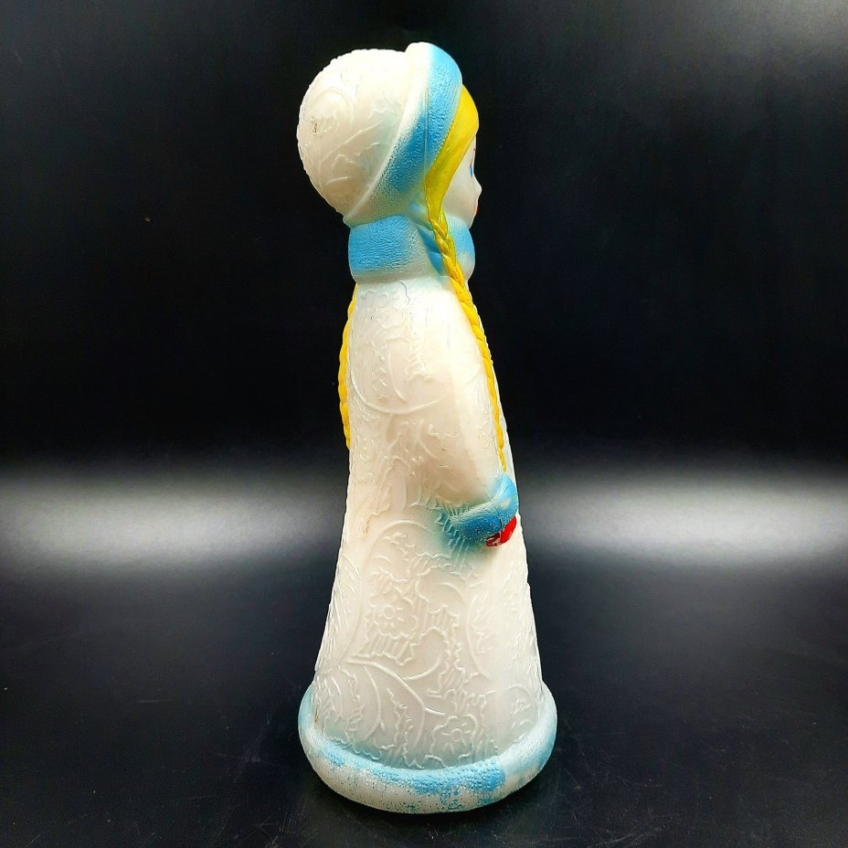 Игрушка под ёлку "Снегурочка", пластик, роспись, СССР, 1970-1990 гг.