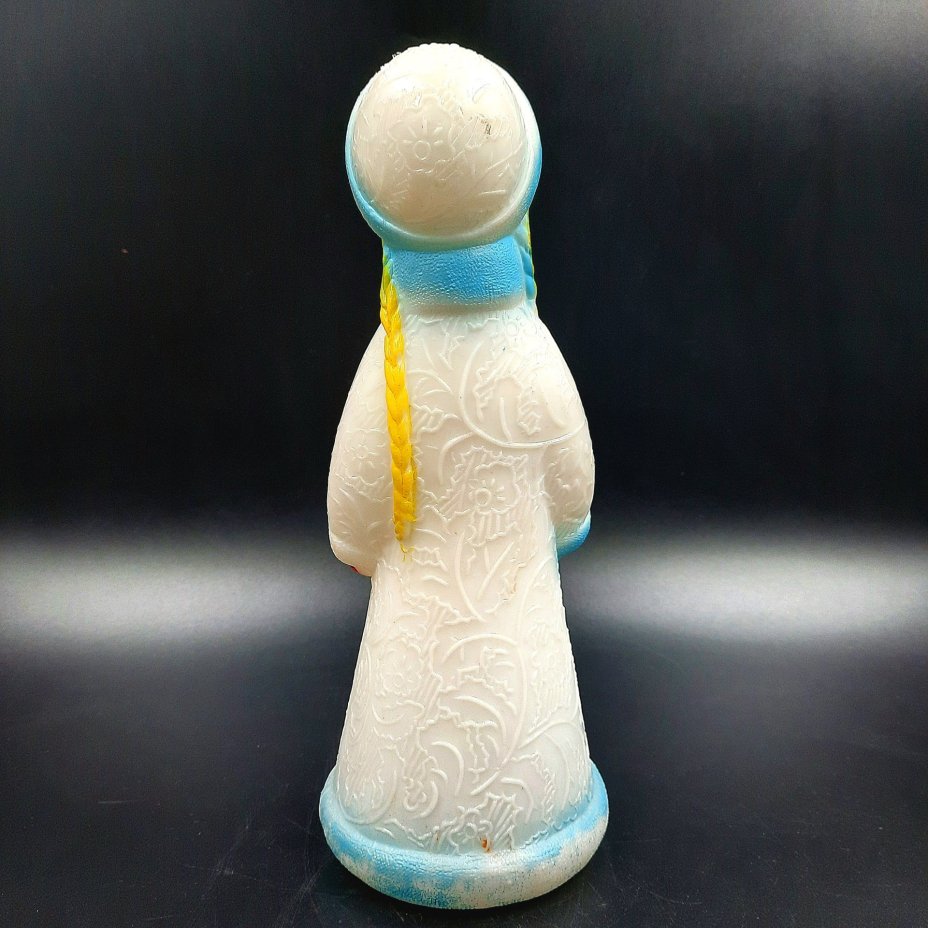 Игрушка под ёлку "Снегурочка", пластик, роспись, СССР, 1970-1990 гг.