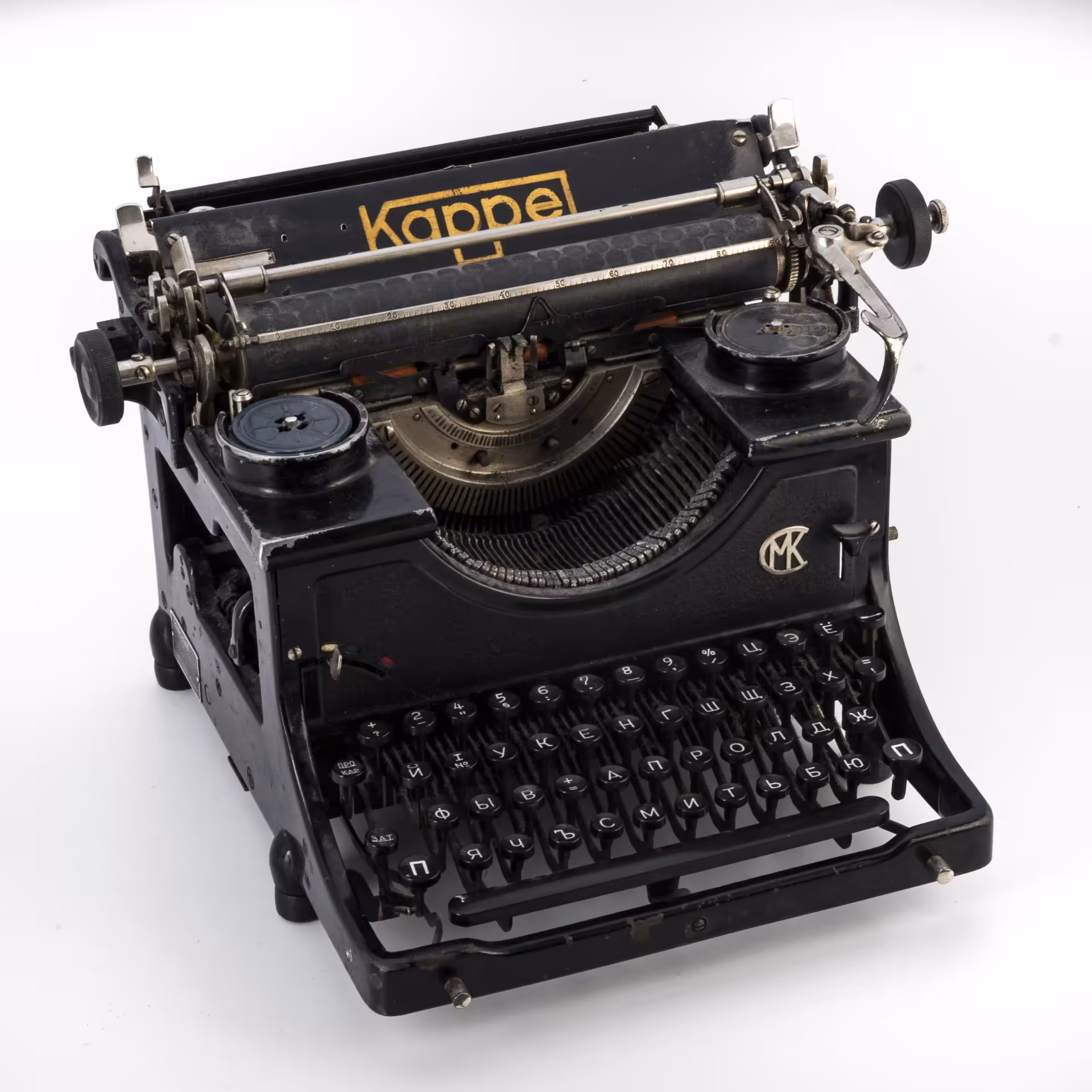 Машинка печатная "Kappel", произведённая на заводе "Maschinenfabrik Kappel AG", модель №2 (интервальный рычаг справа)