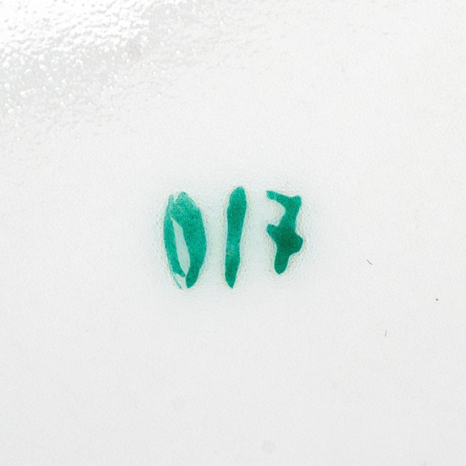 [Редкость] Пудреница с крышкой "Букетик", автор А.В. Щекатихина (Щекотихина)-Потоцкая, фарфор, роспись, Ленинградский фарфоровый завод (ЛФЗ), СССР, 1940-1960 гг.