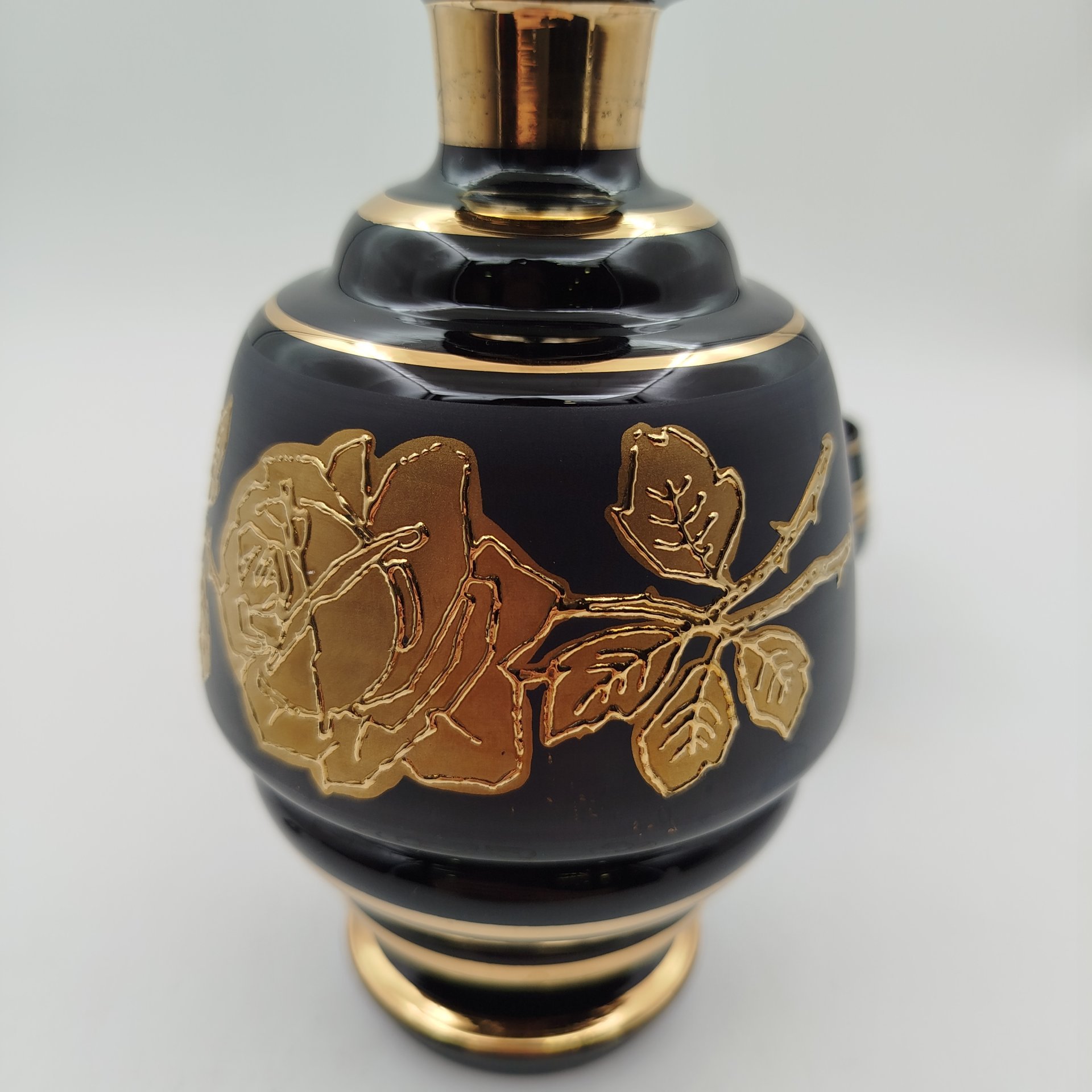 Набор для крепких напитков (Штоф и 6 стопок), стекло, золочение, Bohemia Crystal (Bohemia Glass), Чехия, 1990-2000 гг.