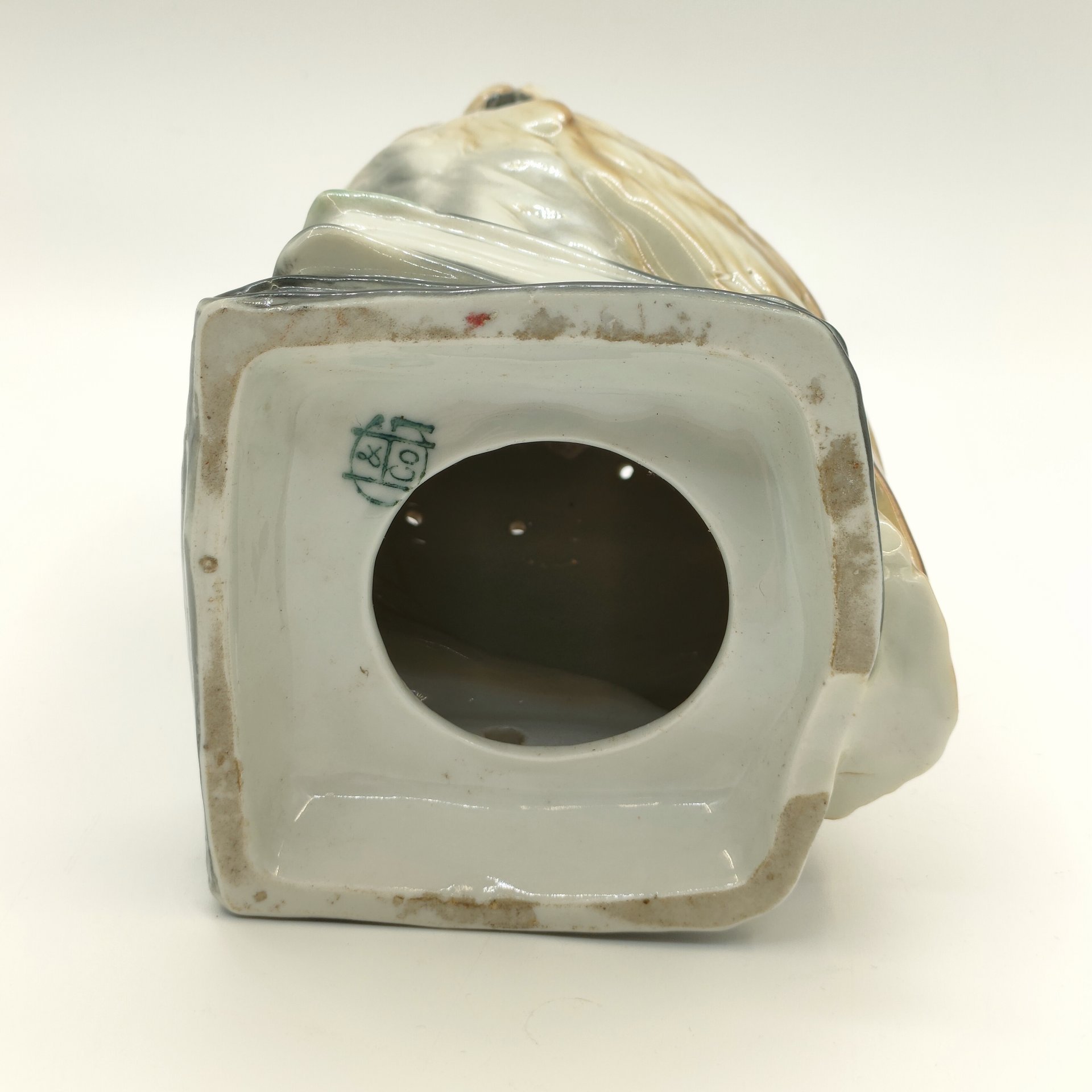 Плафон для ночника "Сова", фарфор, роспись, композитный материал, Heinz & Co., Германия, 1954-1972 гг.