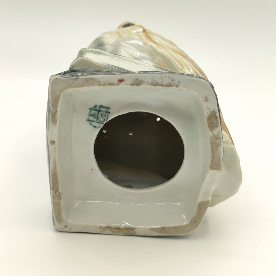 Плафон для ночника "Сова", фарфор, роспись, композитный материал, Heinz & Co., Германия, 1954-1972 гг.