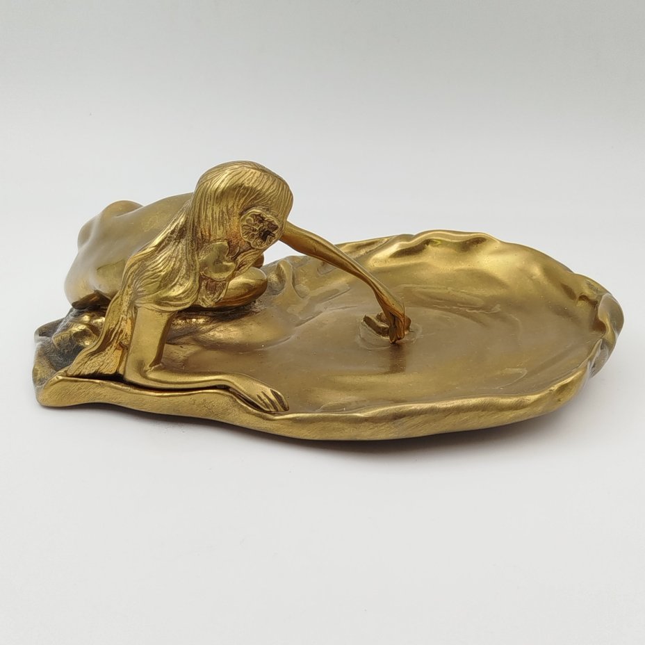 Пепельница (мелочница) "Русалочка", бронза, литье, ООО «Вель», Российская Федерация, 2010-2015 гг.