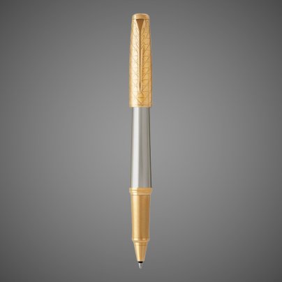 Ручка-роллер Parker Urban Premium Aureate Powder GT, T313, Fblack, Металлы: нержавеющая сталь