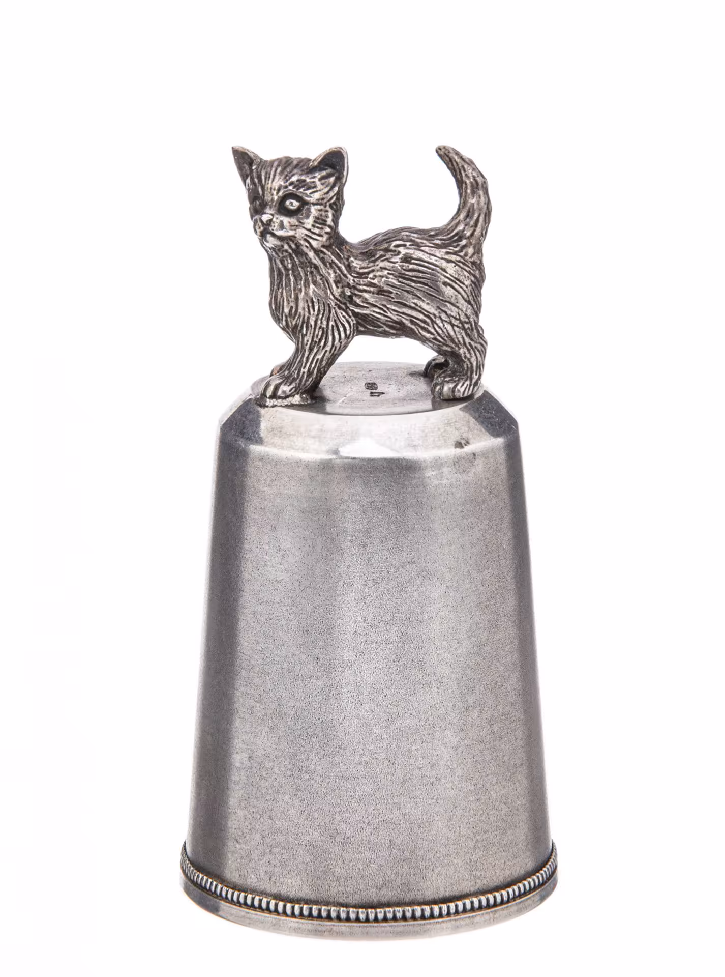 Стопка с фигуркой котенка, серебро 916 пр., 800 пр., СССР, Западная Европа, 1970-1990 гг.