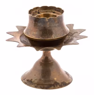 Подсвечник настольный для одной свечи, латунь, Индия, 1970-1990 гг.